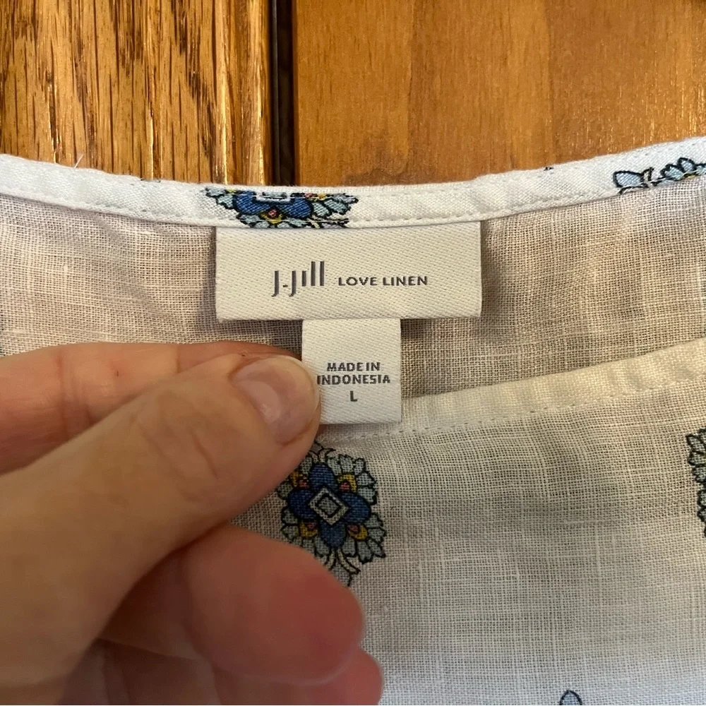 J Jill 100% linen sleeveless top - Picture 6 of 6